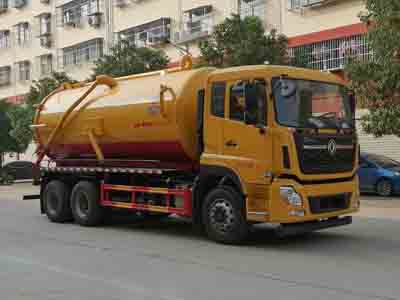 東風天龍后雙橋15方真空吸污車圖片